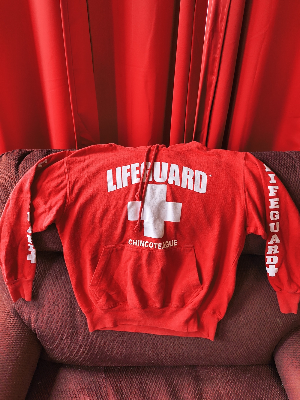 Lifeguard Sweatshirt Chincoteague Men's Size Small